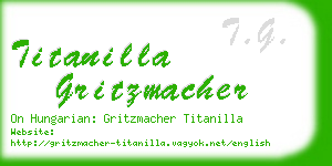 titanilla gritzmacher business card